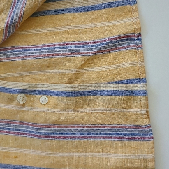 Paul & Shark Yellow & Blue Striped Button-Up Shirt - Picture 4 of 8